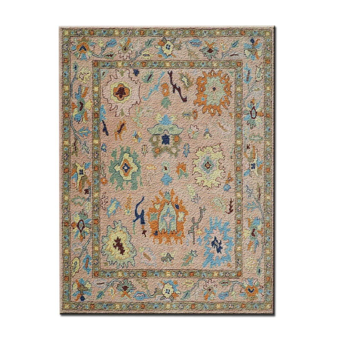 MARAVENIS - Hand Knotted Oushak Carpet